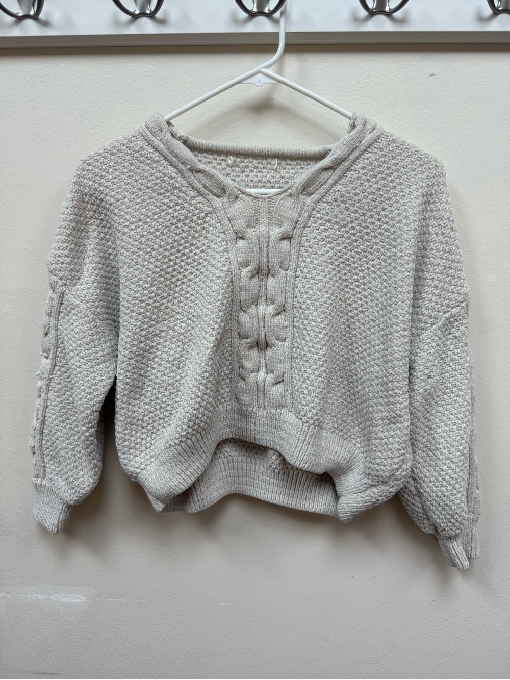 Cozy Cream Cable-Knit Women's Sweater